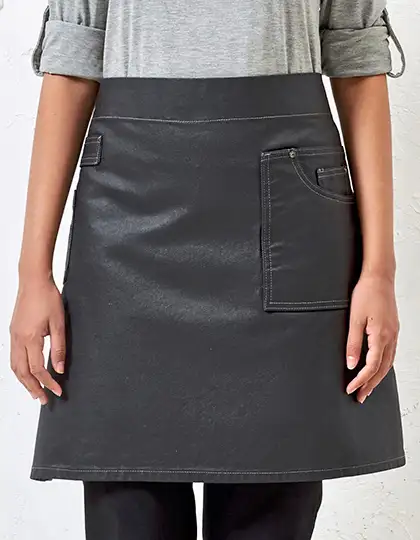 Division Waxed Look Denim Waist Apron – Artikelnummer PW135