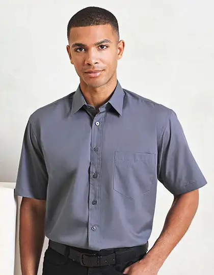 Men´s Poplin Short Sleeve Shirt – Artikelnummer PW202