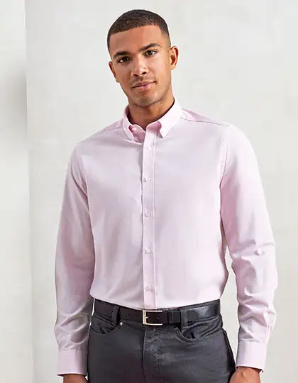 Men´s Cotton Rich Oxford Stripes Shirt – Artikelnummer PW238