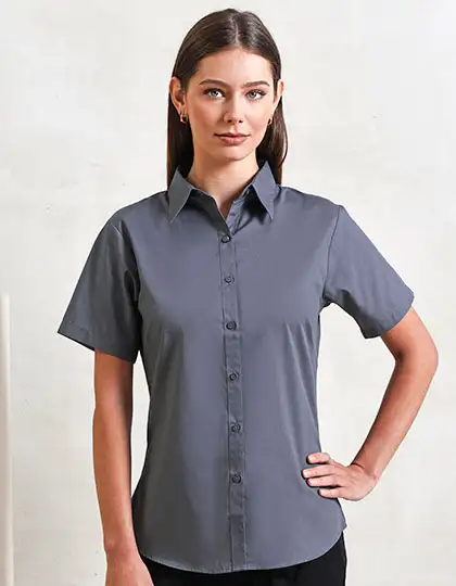 Women´s Poplin Short Sleeve Blouse – Artikelnummer PW302