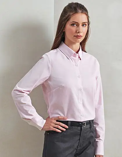 Women´s Cotton Rich Oxford Stripes Shirt – Artikelnummer PW338