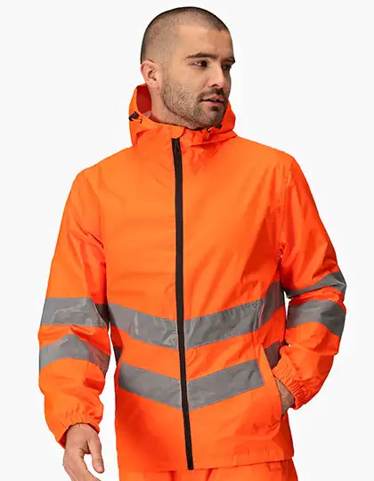 Pro Hi-Vis Packaway Jacket – Artikelnummer RG497