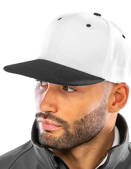 Bronx Original Flat Peak Snapback Dual Colour Cap – Artikelnummer RH82