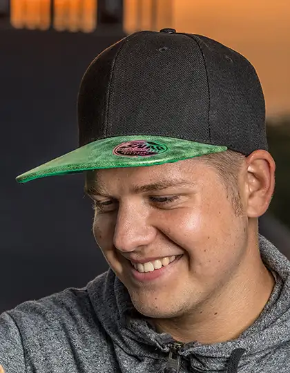 Bronx Flat Glitter Peak Snapback Cap – Artikelnummer RH87