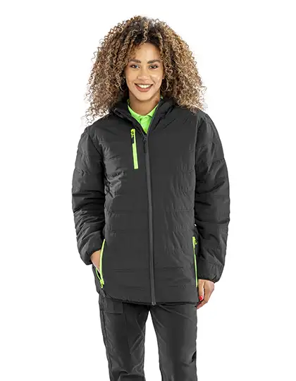 Recycled Black Compass Padded Winter Jacket – Artikelnummer RT240
