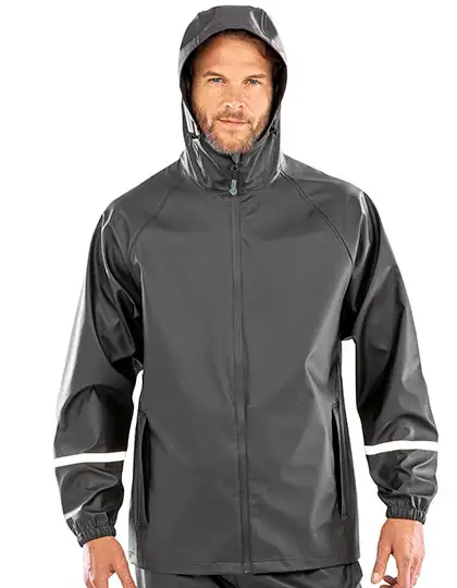 Prism PU Waterproof Jacket with Reflective Bands & Recycled Backing – Artikelnummer RT915