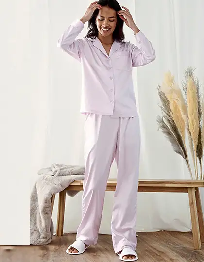 Ladies´ Satin Long Pyjamas – Artikelnummer TC055