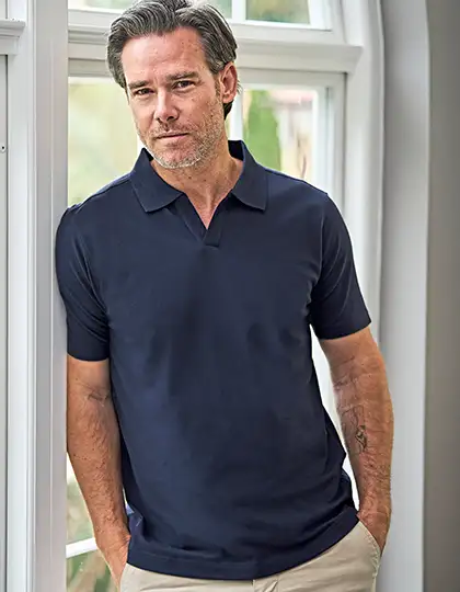 Luxury Stretch V-Neck Polo – Artikelnummer TJ1404