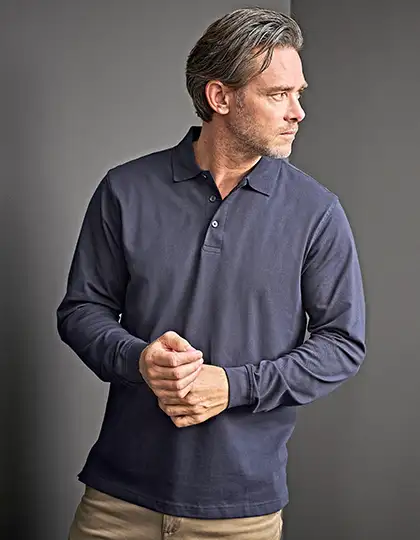 Men´s Luxury Stretch Long Sleeve Polo – Artikelnummer TJ1406