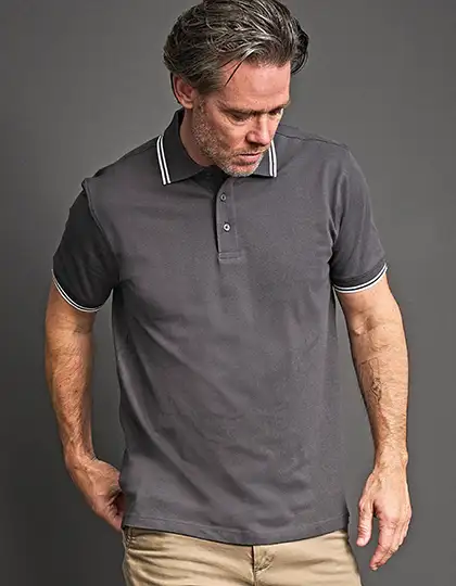 Men´s Luxury Stripe Stretch Polo – Artikelnummer TJ1407