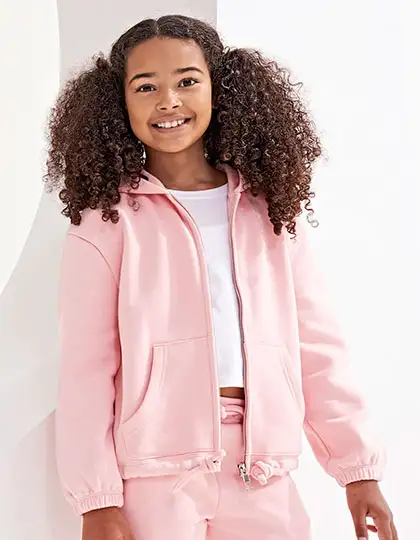 Kids Recycled Cropped Oversize Full-Zip Hoodie – Artikelnummer TR61B