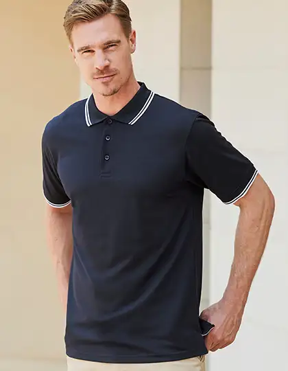 Men´s Coolplus® Short Sleeved Tipped Polo Shirt – Artikelnummer W482