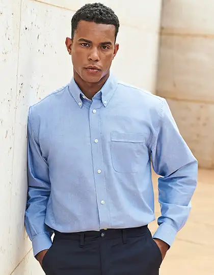Men´s Classic Long Sleeved Oxford Shirt – Artikelnummer W510