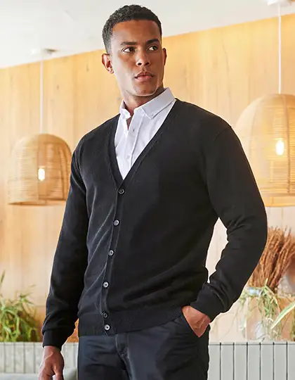 Men´s Lightweight V-Neck Cardigan – Artikelnummer W722