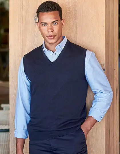 Men´s Lightweight Sleeveless V-Neck Jumper – Artikelnummer W724