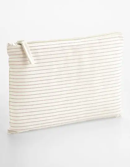 Striped Organic Cotton Accessory Pouch – Artikelnummer WM253