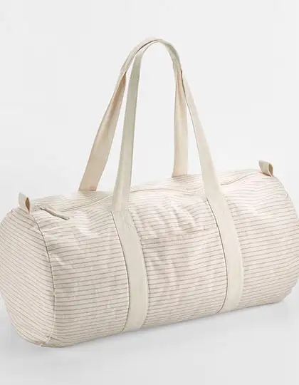 Striped Organic Cotton Barrel Bag – Artikelnummer WM258