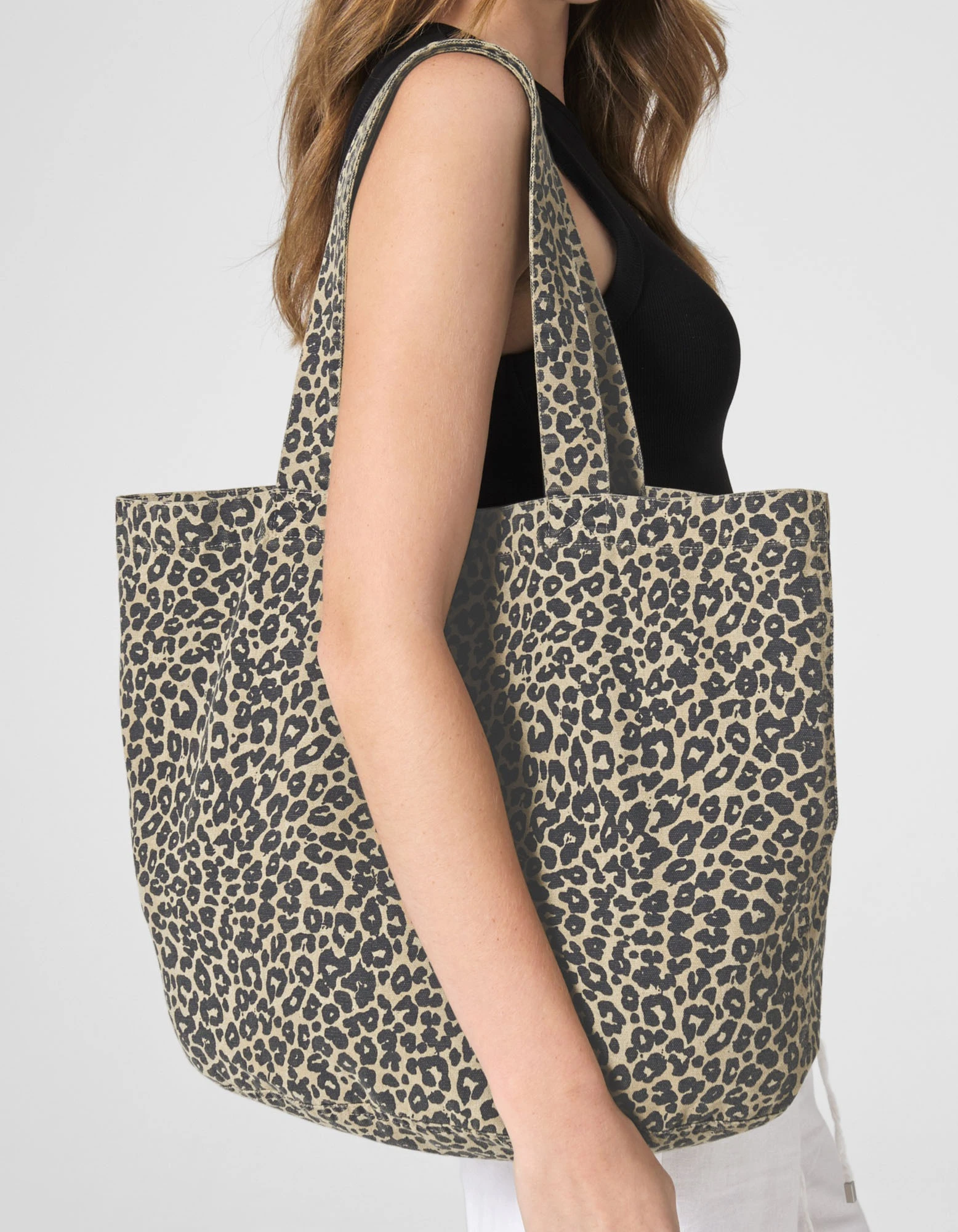 Leopard Print Canvas Shopper – Artikelnummer WM335