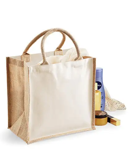Printers Midi Jute Bag – Artikelnummer WM421