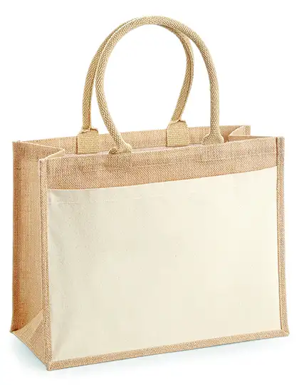Cotton Pocket Jute Shopper – Artikelnummer WM427