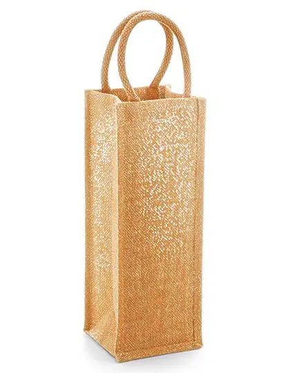 Shimmer Jute Bottle Bag – Artikelnummer WM433