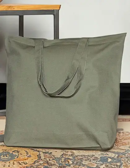 Organic Canvas Carrier Bag Medium Long Handle London 02 – Artikelnummer X1348