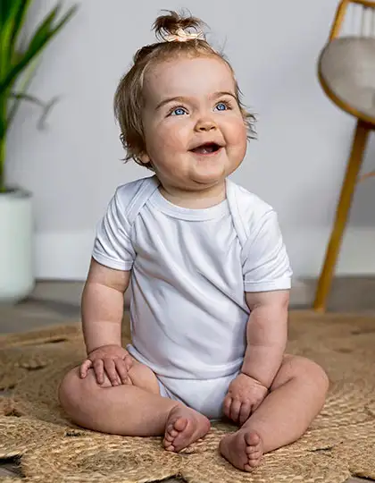 Short Sleeve Baby Bodysuit Polyester – Artikelnummer X801