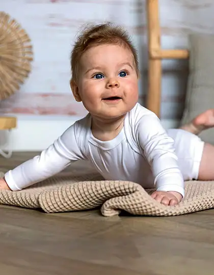 Long Sleeve Baby Bodysuit Polyester – Artikelnummer X805