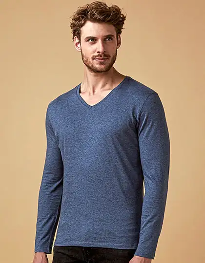 Men´s V-Neck T-Shirt Long Sleeve – Artikelnummer XO1460