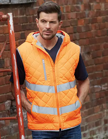 Hi-Vis Kensington Hooded Gilet – Artikelnummer YK007