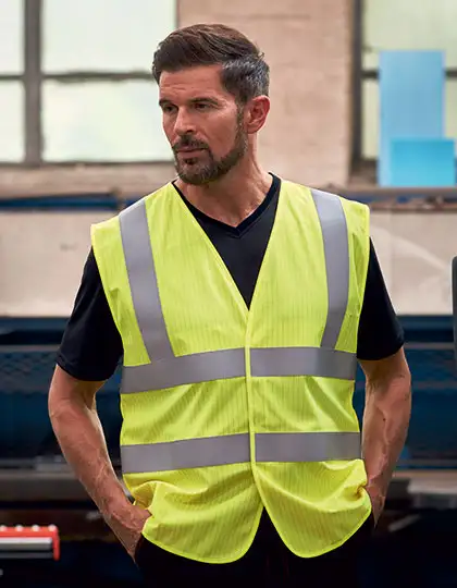 Hi-Vis Anti-Static Flame Retardant Waistcoat – Artikelnummer YK1000