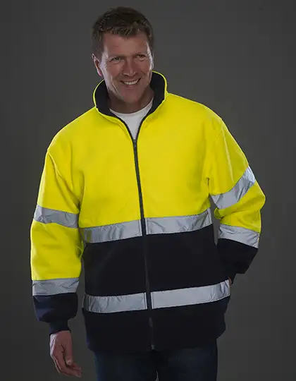 Hi-Vis 2 Bands 2-Tone Fleece Jacket – Artikelnummer YK10B