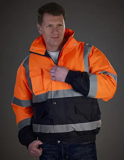Hi-Vis Two-Tone Bomber Jacket – Artikelnummer YK218