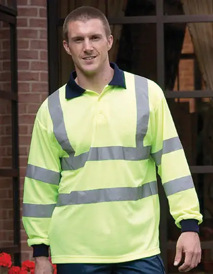 Hi-Vis Long Sleeve Polo – Artikelnummer YK310