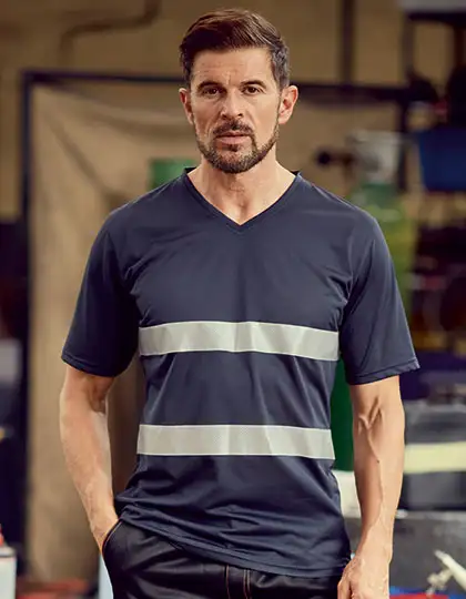 Hi-Vis Top Cool Super Light V-Neck T-Shirt – Artikelnummer YK910