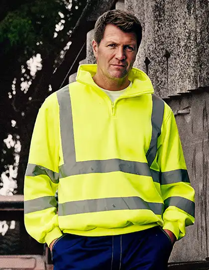 Hi-Vis 1/4 Zip Sweatshirt – Artikelnummer YKK06