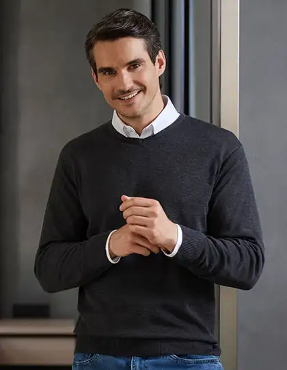 Men´s V-Neck Knitted Pullover – Artikelnummer Z710