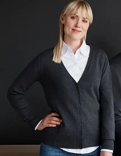 Ladies´ V-Neck Knitted Cardigan – Artikelnummer Z715F