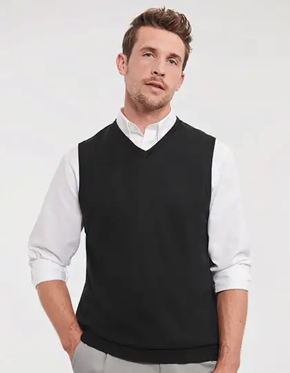 Men's V-Neck Sleeveless Knitted Pullover – Artikelnummer Z716