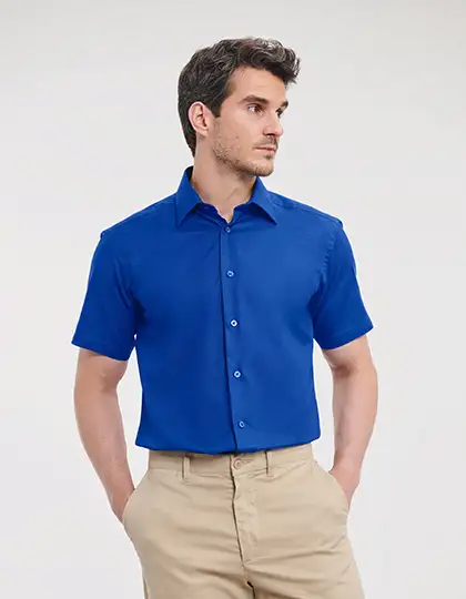 Men´s Short Sleeve Easy Care Tailored Oxford Shirt – Artikelnummer Z923