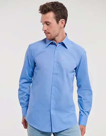 Men´s L/S Poly-Cotton Easy Care Tailored Poplin Shirt – Artikelnummer Z924