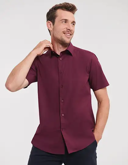 Men´s Short Sleeve Easy Care Fitted Shirt – Artikelnummer Z947