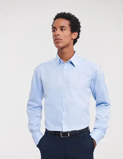 Men´s L/S Herringbone Shirt – Artikelnummer Z962