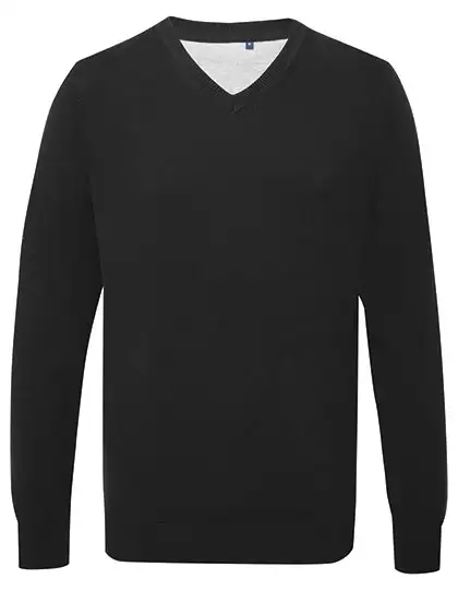 Ansicht 2 – Men´s Cotton Blend V Neck Sweater (AQ042)