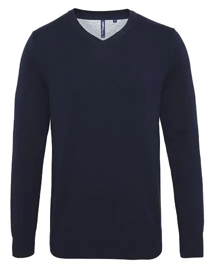 Ansicht 3 – Men´s Cotton Blend V Neck Sweater (AQ042)