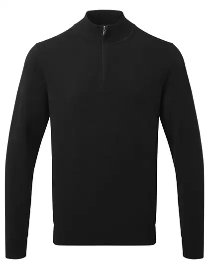 Ansicht 2 – Men´s Cotton Blend 1/4 Zip Sweater (AQ048)