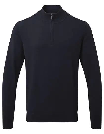 Ansicht 1 – Men´s Cotton Blend 1/4 Zip Sweater (AQ048)