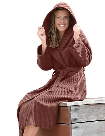 Ansicht 12 – Robezz® Waffle Bathrobe With Hood (AR028)