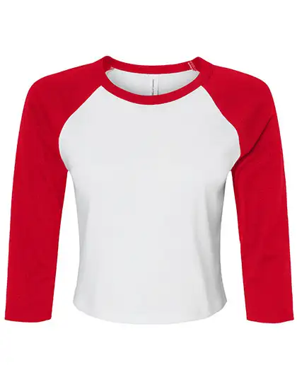 Ansicht 1 – Women´s Micro Rib 3/4 Raglan Baby Tee (BL1200)