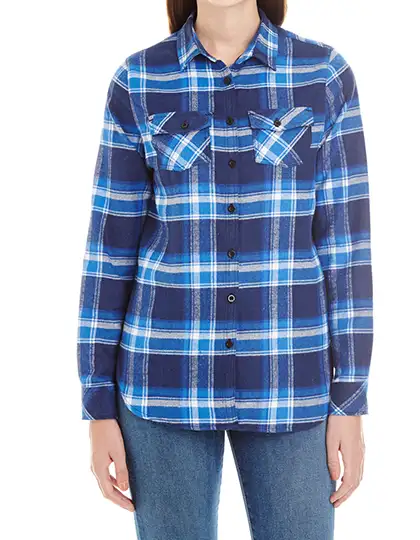 Ansicht 4 – Ladies´ Woven Plaid Flannel Shirt (BU5210)